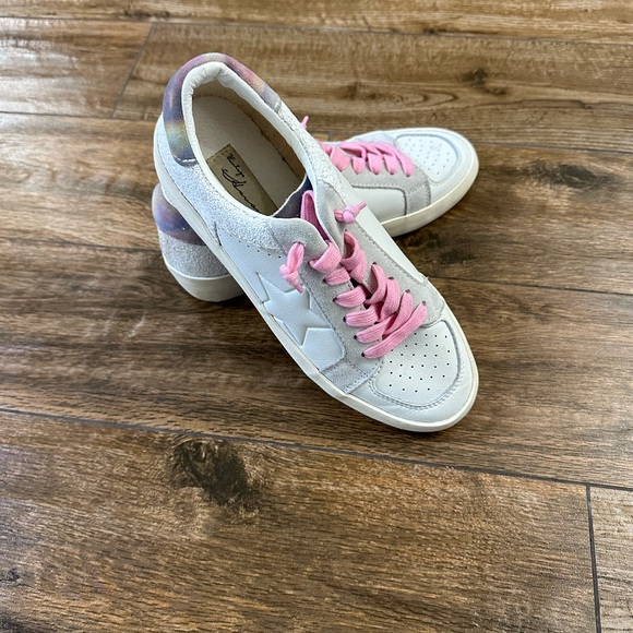 Vintage Havana Women’s Eve Glitter Multi Distressed Sneakers size 8.5 - Picture 12 of 12